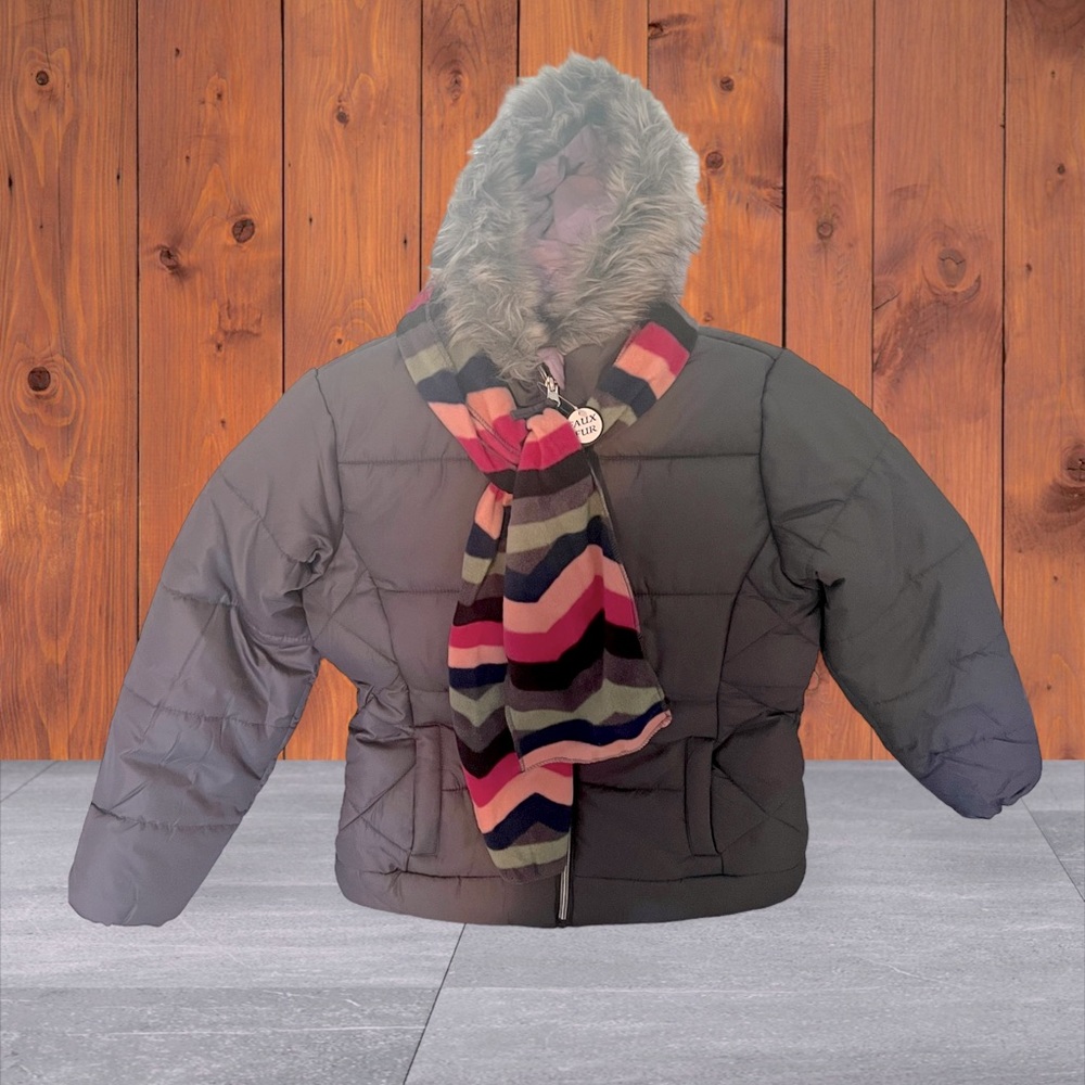 NWT Girl’s Winter Quilted Puffer Coat by R 1881 by S. Rothschild, Size L (14)!